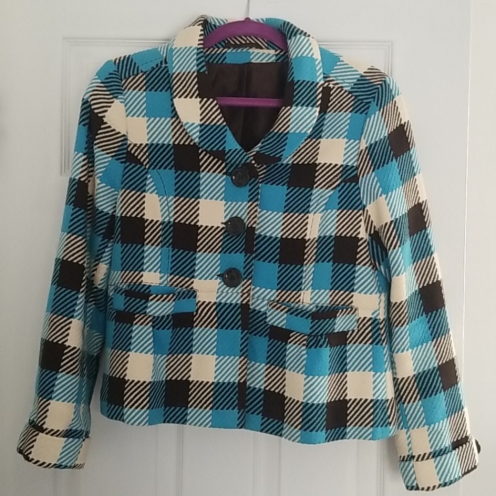 H&M plaid jacket
